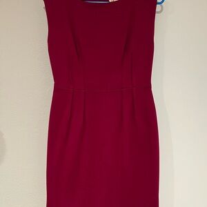 Elegant Burgundy Women's Dress